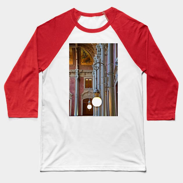 Portugal. Porto. Palácio da Bolsa. Fragment of Interior. Baseball T-Shirt by vadim19